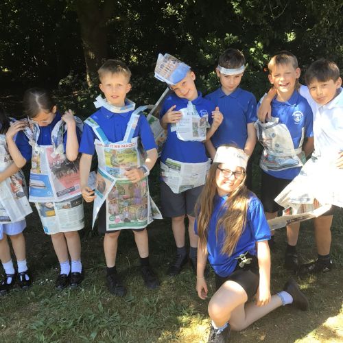 Science: Newspaper Clothes